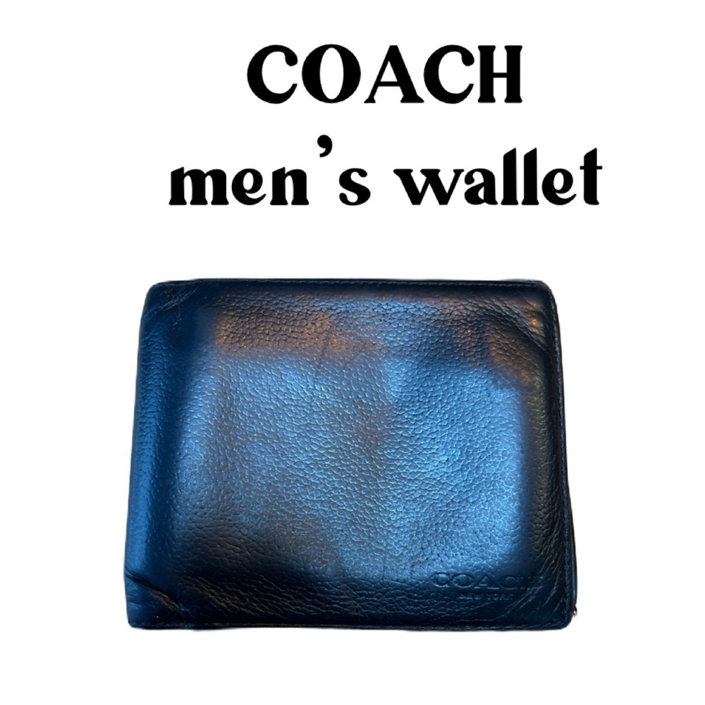 COACH Men's Leather Black Wallet